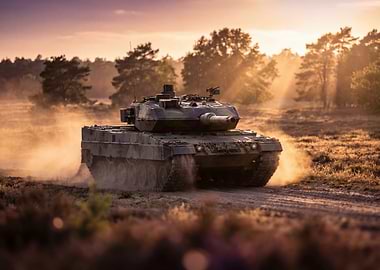 Leopard 2 Tank in Action