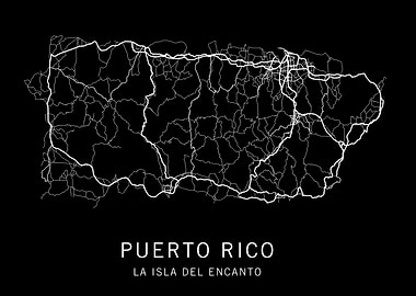 Puerto Rico Road Map