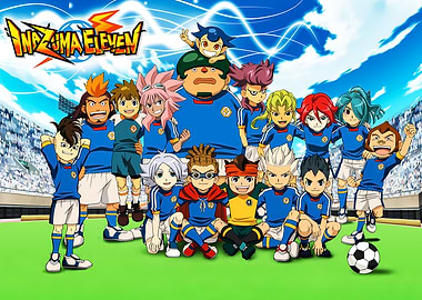 Inazuma Eleven team on the field