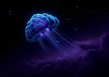 Cosmic Jellyfish in Nebula