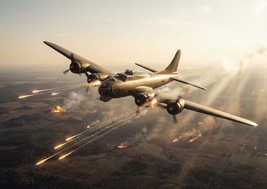 B-17 Flying Fortress in Action
