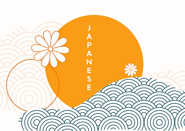 Japanese Waves and Floral Design