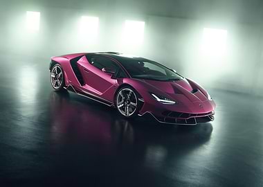 Pink Lamborghini Centenario Studio Shot