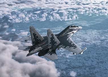 Sukhoi Su-30 Flanker in Flight