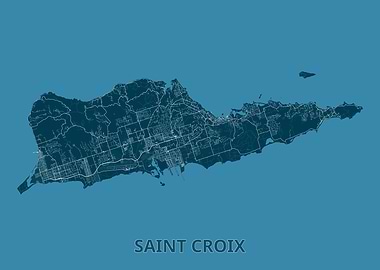 Saint Croix Island Map