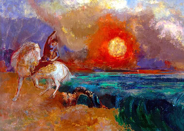 Saint George by Odilon Redon