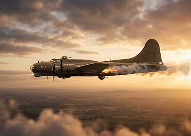 B-17 Flying Fortress in Flight