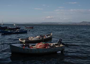 Fishing boats on the water