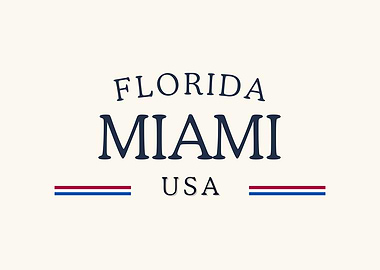 Florida Miami USA Classic Cream