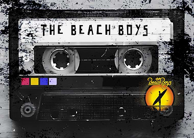 The Beach Boys Cassette Tape Art