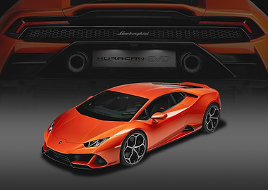 Orange Lamborghini Huracan EVO