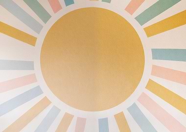 Pastel Sunburst Design