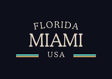 Florida Miami USA Midnight