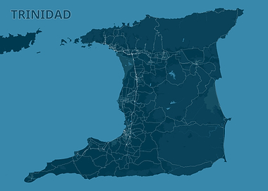 Trinidad Map - Detailed Cartography