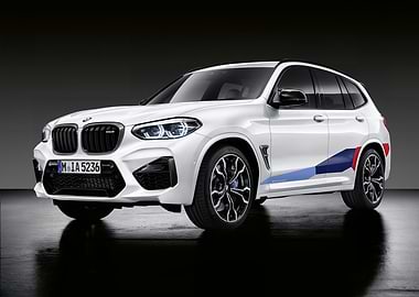 White BMW X3 M Competition