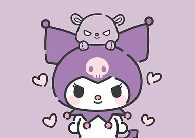 Kuromi and Baku Illustration