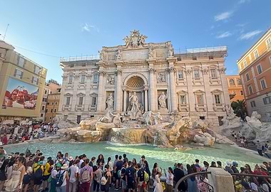 Trevi Fountain in Rome, Italy