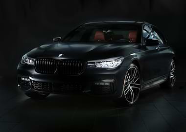 Sleek Black BMW Sedan