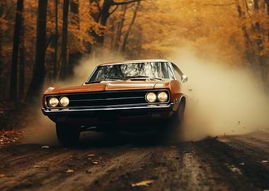 Classic Car in Autumn