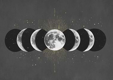 Moon Phases Art