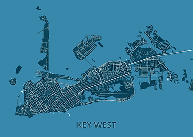 Key West City Map