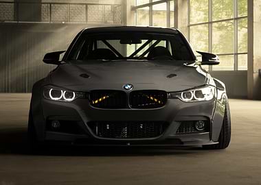 Modified Gray BMW Front View