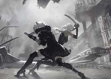 Nier Automata: 2B and A2