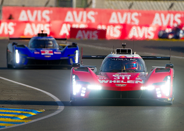 Cadillac Racing Car on Track