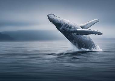 Breaching Humpback Whale