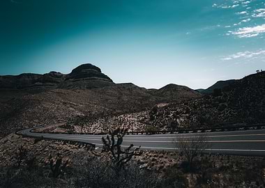 Desert Road Landscape