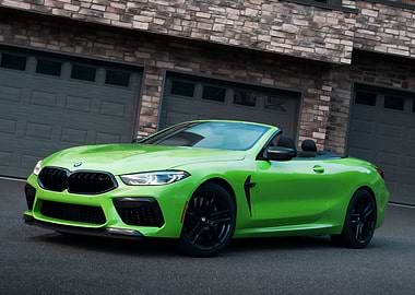 Lime Green BMW Convertible