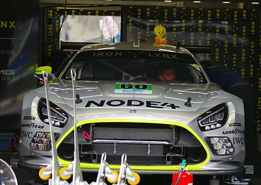 Iron Lynx Racing Car in Garage