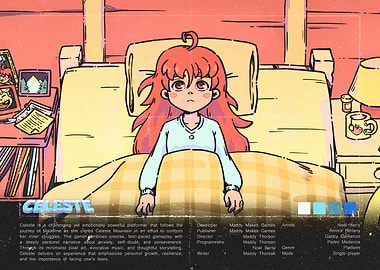 Celeste Game Illustration