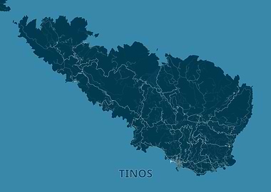 Tinos Island Map