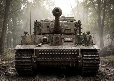 Tiger Tank in Forest