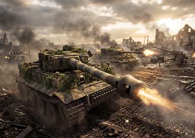 Tanks in War Zone