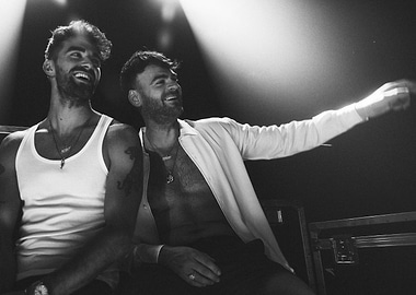 The Chainsmokers in Black and White