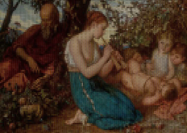 Girl playing The Greek Double Pipe