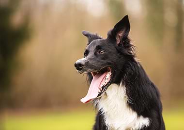 Happy Border Collie Portrait
