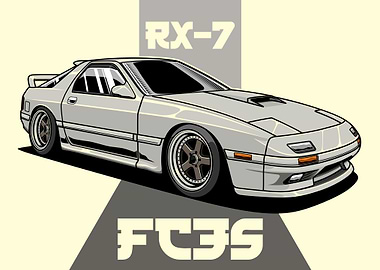 Mazda RX-7 FC3S Landscape