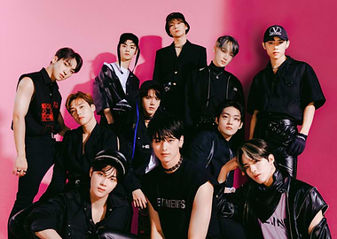 Group Portrait of Stylish Young Men ateez