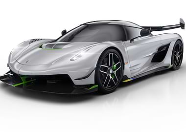 Silver Koenigsegg Jesko Absolut