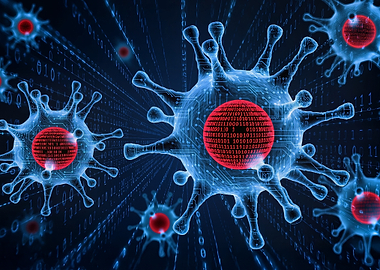 Digital Virus Illustration