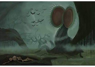 Spooky Swamp with Giant Venus Flytrap