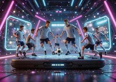 Futuristic Soccer Game on Phone