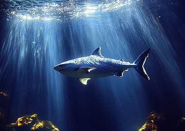 Spotted Shark Underwater