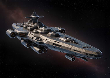 Spaceship in Deep Space