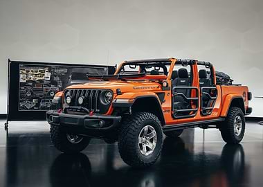 Orange Jeep Gladiator Custom Build