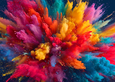 Colorful Powder Explosion