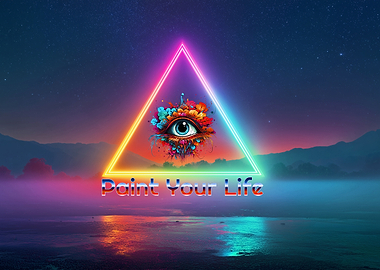 Paint Your Life Neon Eye